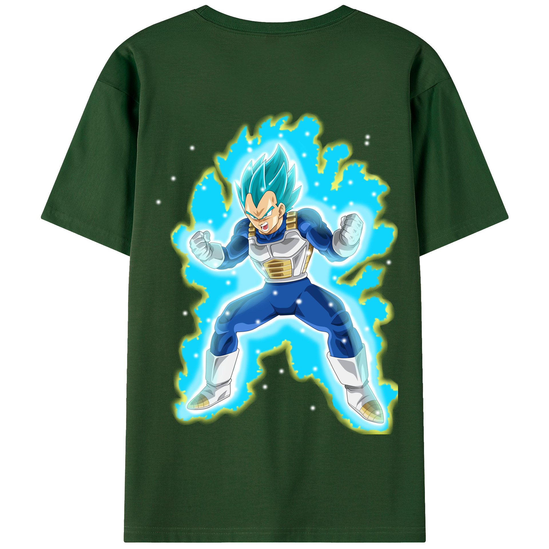 （画像用） ドラゴンボール ベジータ四世（Bejīta Yonsei）DRAGON BALL Vegeta IV 綿100％半袖Tシャツ（背面プリント）